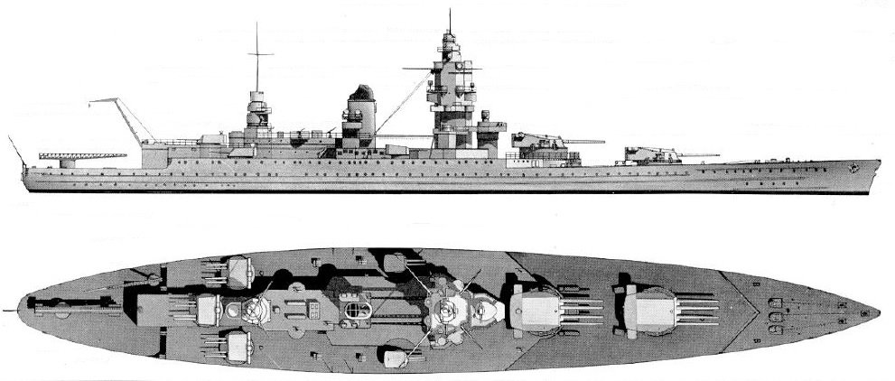 Questa immagine ha l'attributo alt vuoto; il nome del file è Battleship_Dunkerque_drawing.jpg